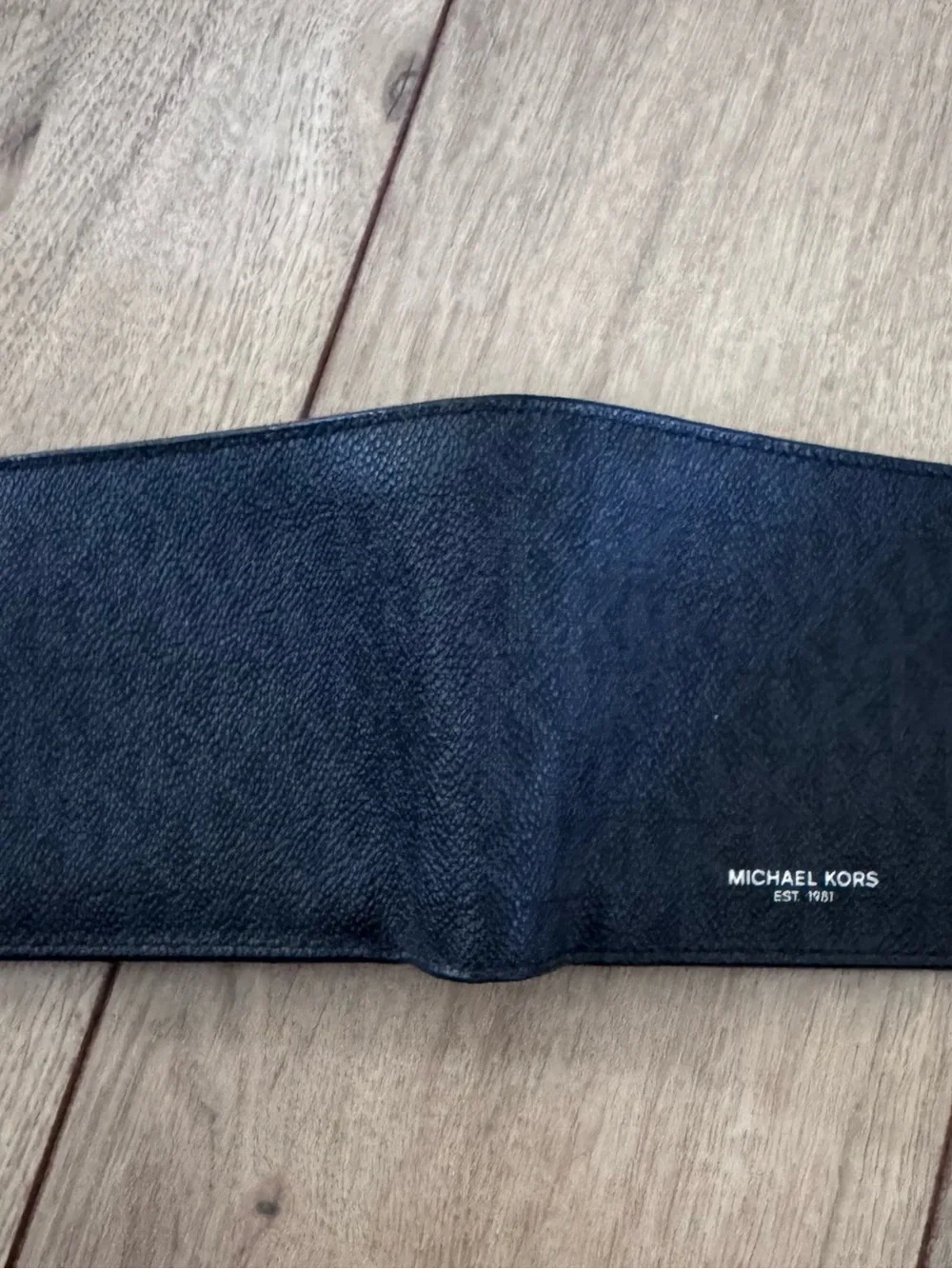 Michael Kors Black Signature Textured Leather Wallet